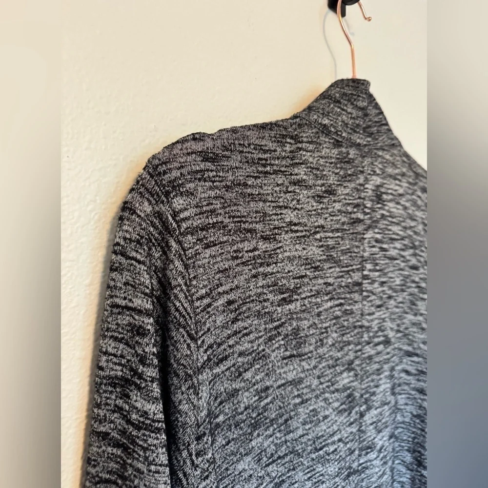 Sun Kim Taylor Tunic Jacket Full Zip Swing Heather Gray Size Large Pockets